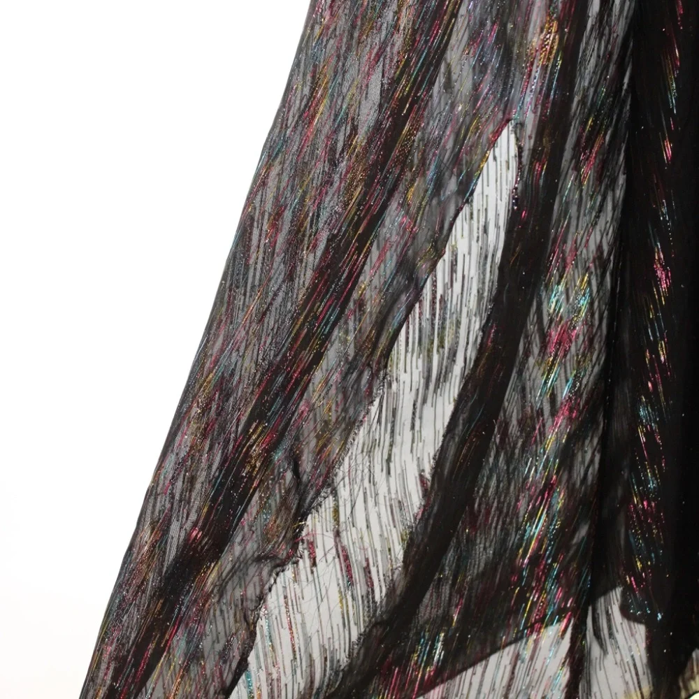 Aidan Mattox Metallic Organza Gown Size 0 - Picture 4 of 14